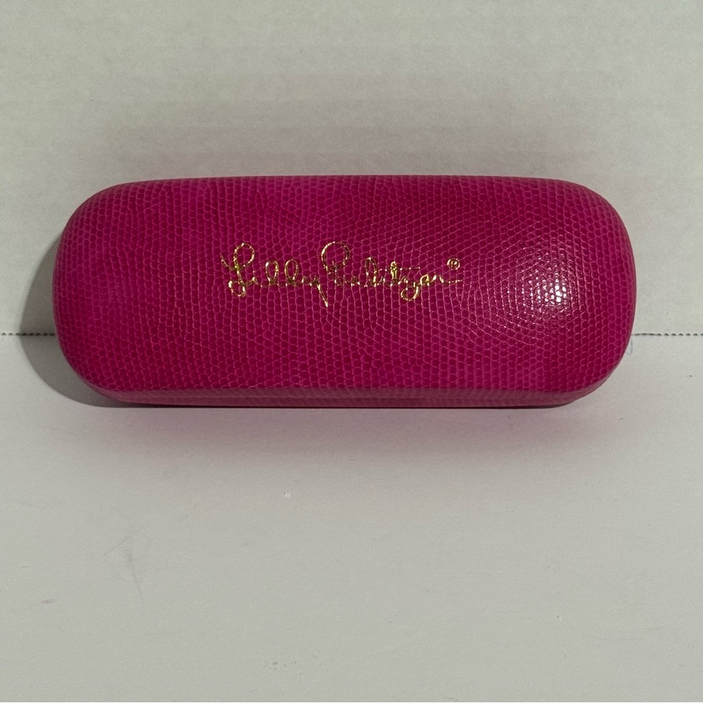 Pink Snakeskin Texture Sunglass Hard Case Lilly Pulitzer